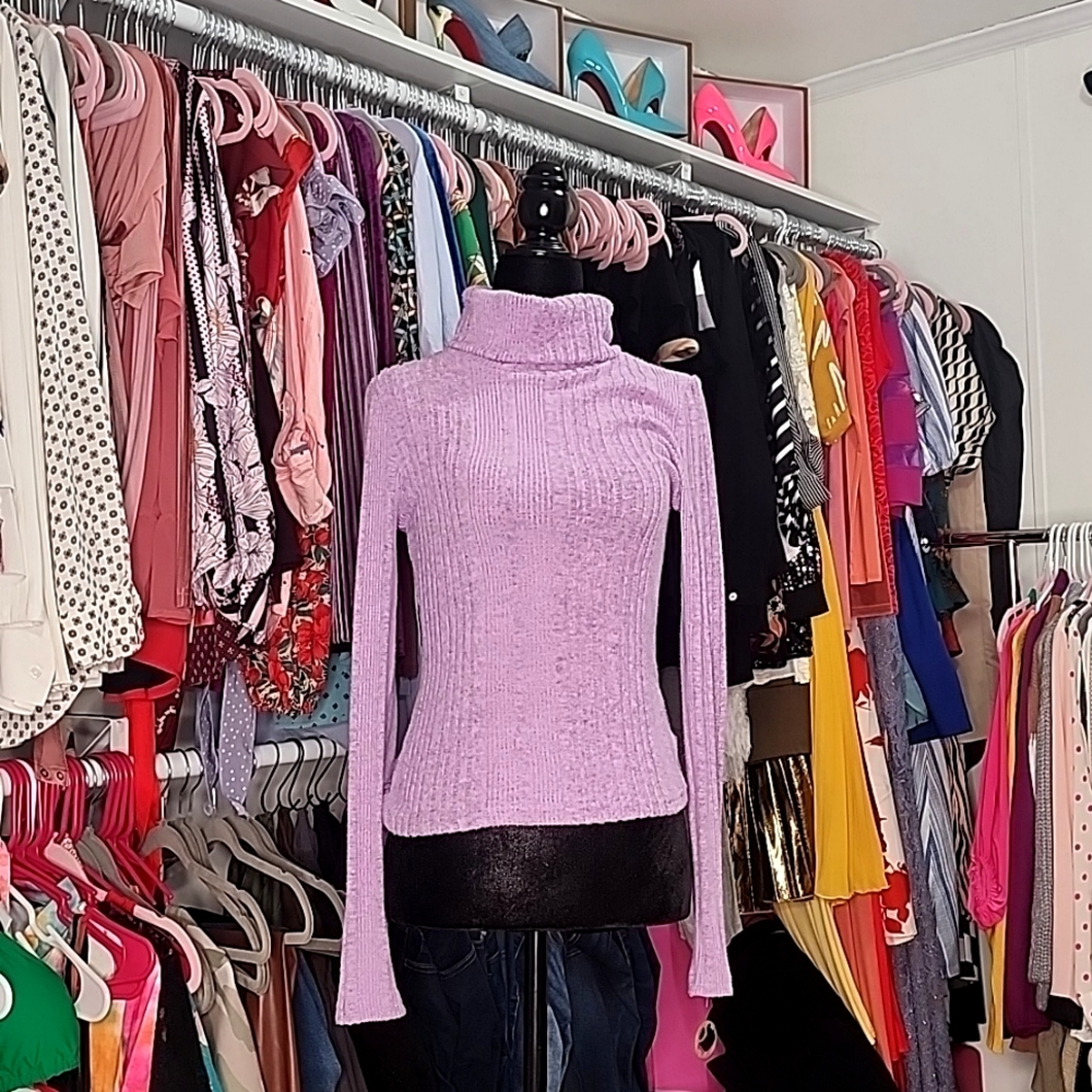 Light Purple Turtle Neck Sweater